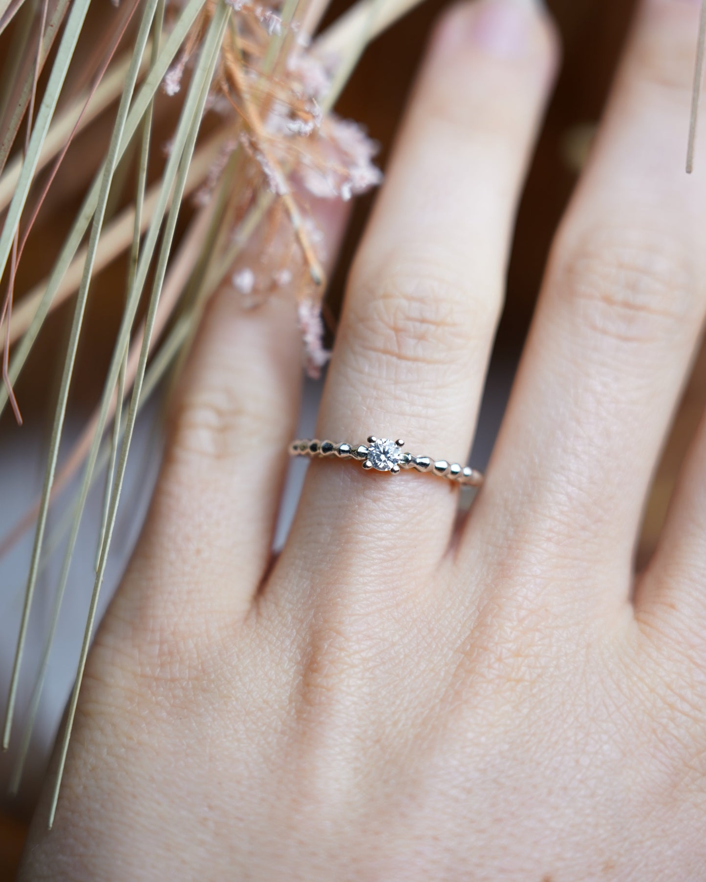 „Beaded Sparkle“ – Ring aus 925/- Sterlingsilber