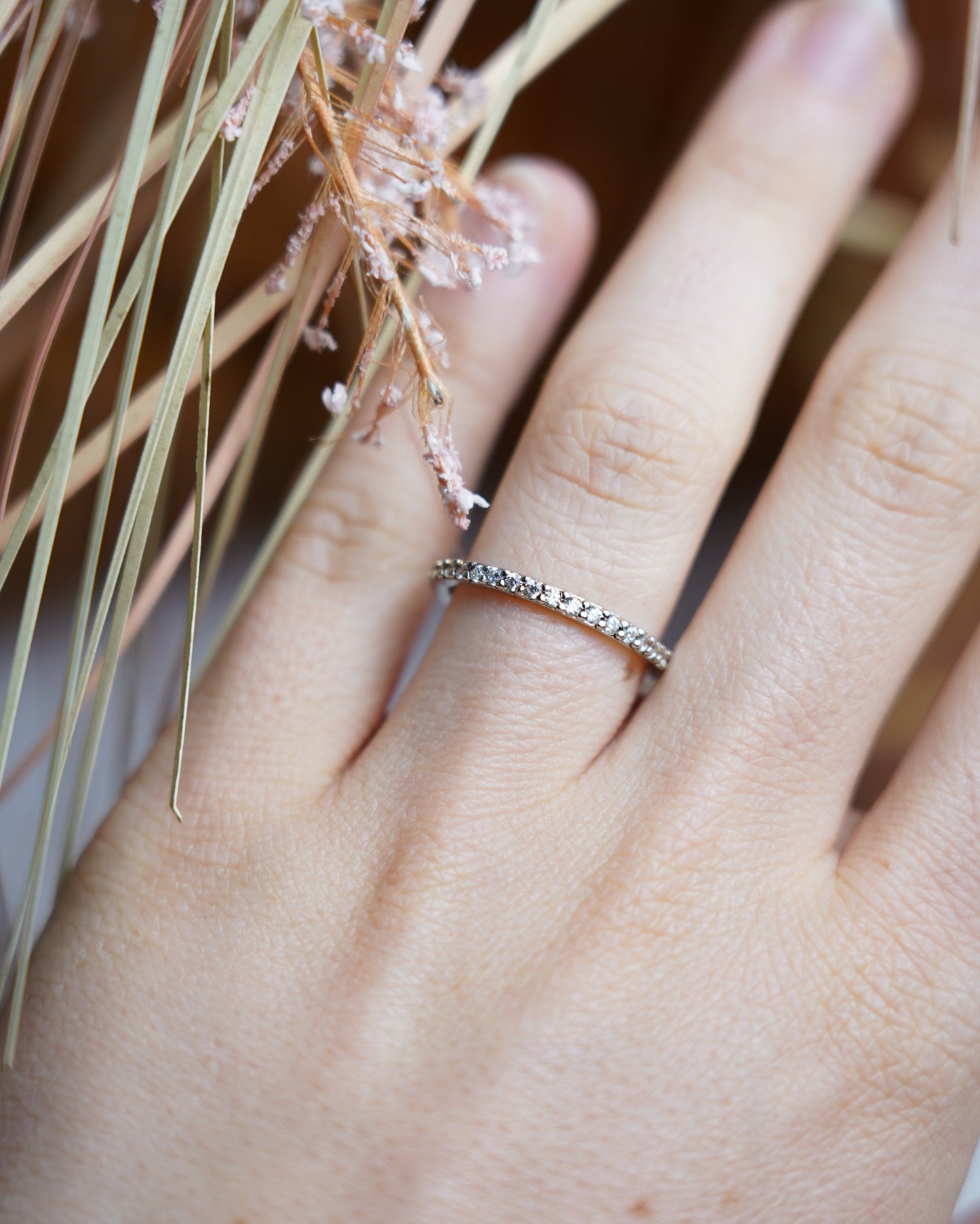 „Eternal Shine“ – Ring aus 925/- vergoldetem Silber mit Zirkonia-Besatz