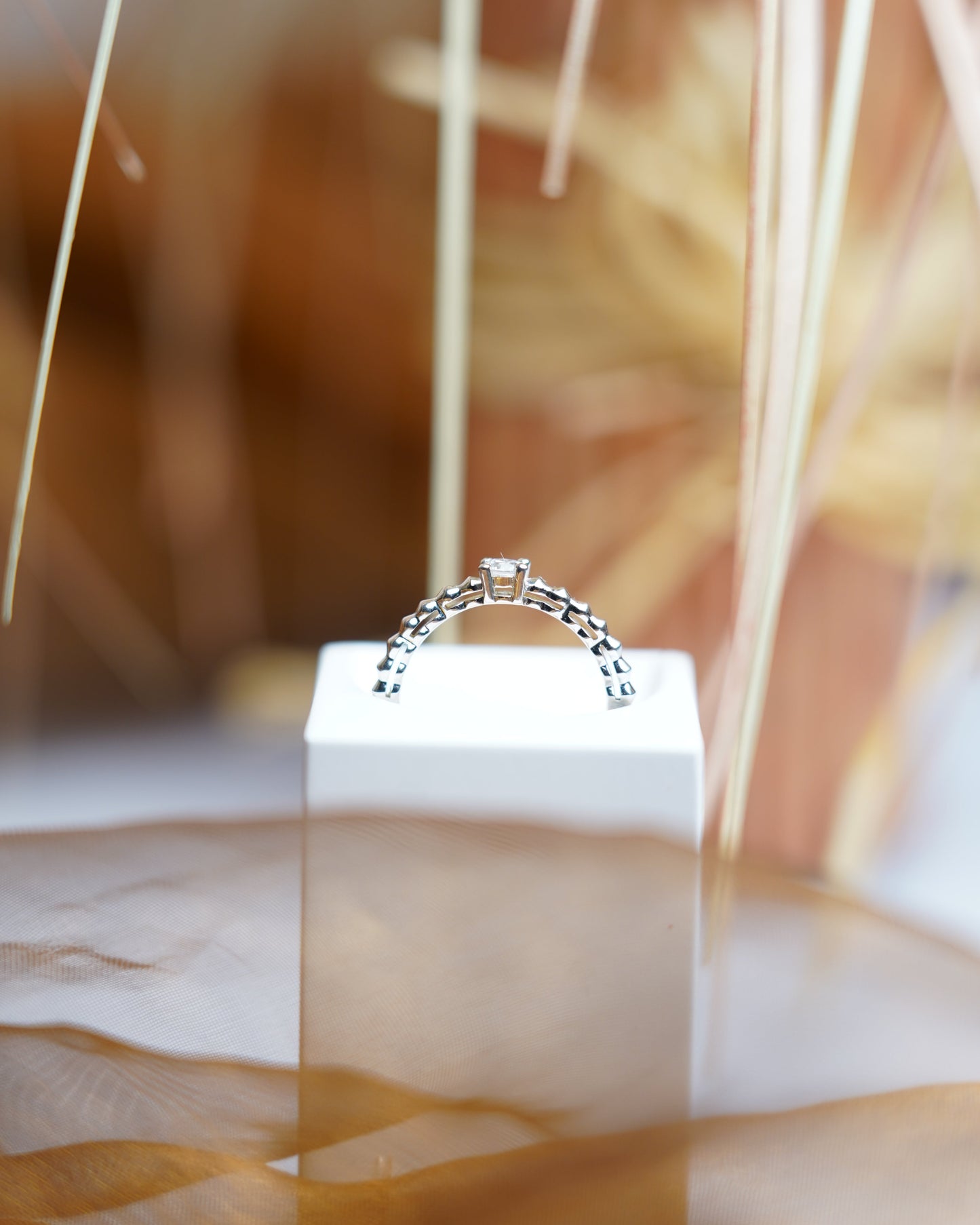 „Beaded Sparkle“ – Ring aus 925/- Sterlingsilber