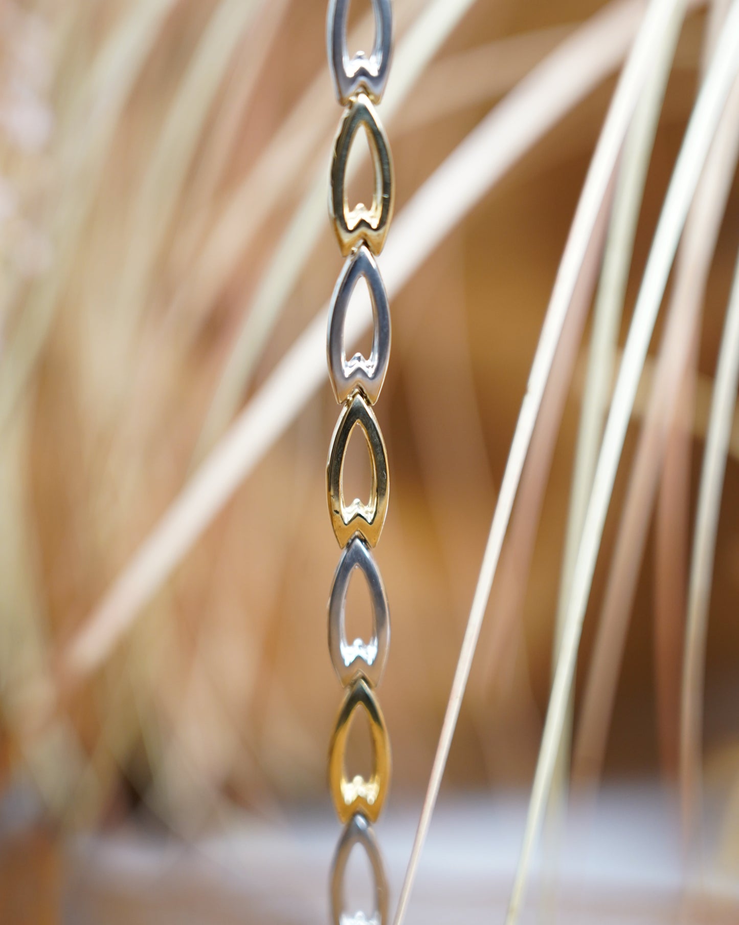 „Duo Ellipse“ – Armband aus 585/- Gelb- und Weißgold