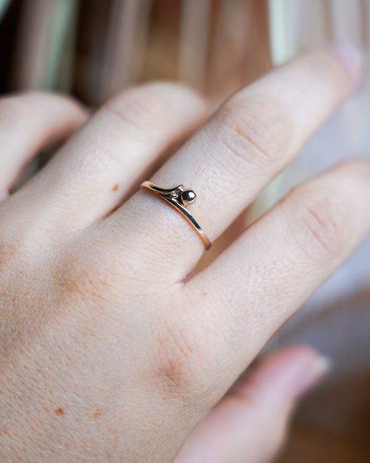 „Golden Drop“ – Ring aus 333/- Gelbgold