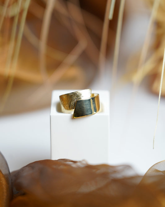 „Golden Edge“ – Ring aus 333/- Gelbgold