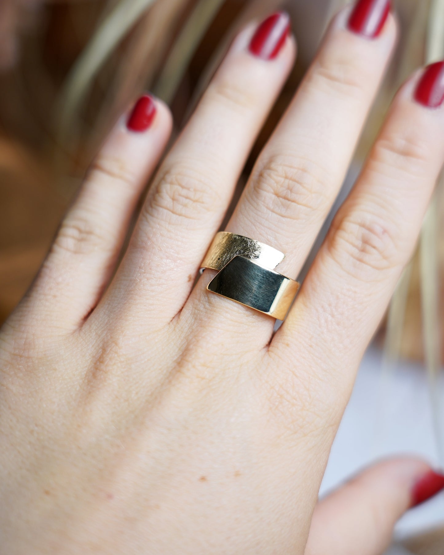 „Golden Edge“ – Ring aus 333/- Gelbgold