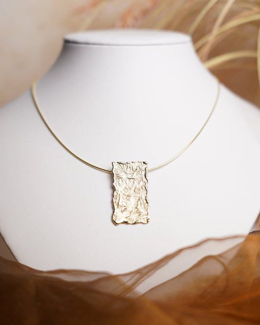 „Golden Raw Bar“ - Kette aus 333/- Gelbgold
