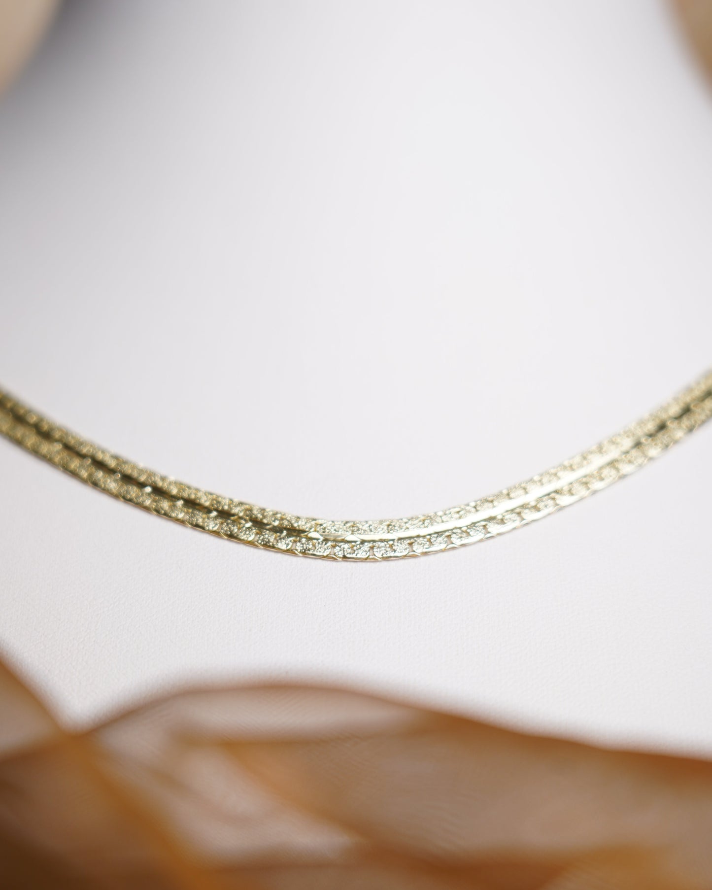 „Golden Trace“ – Kette aus 585/- Gelbgold