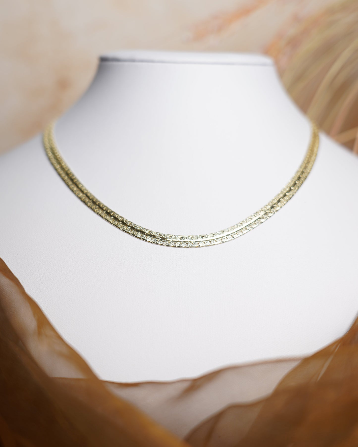 „Golden Trace“ – Kette aus 585/- Gelbgold