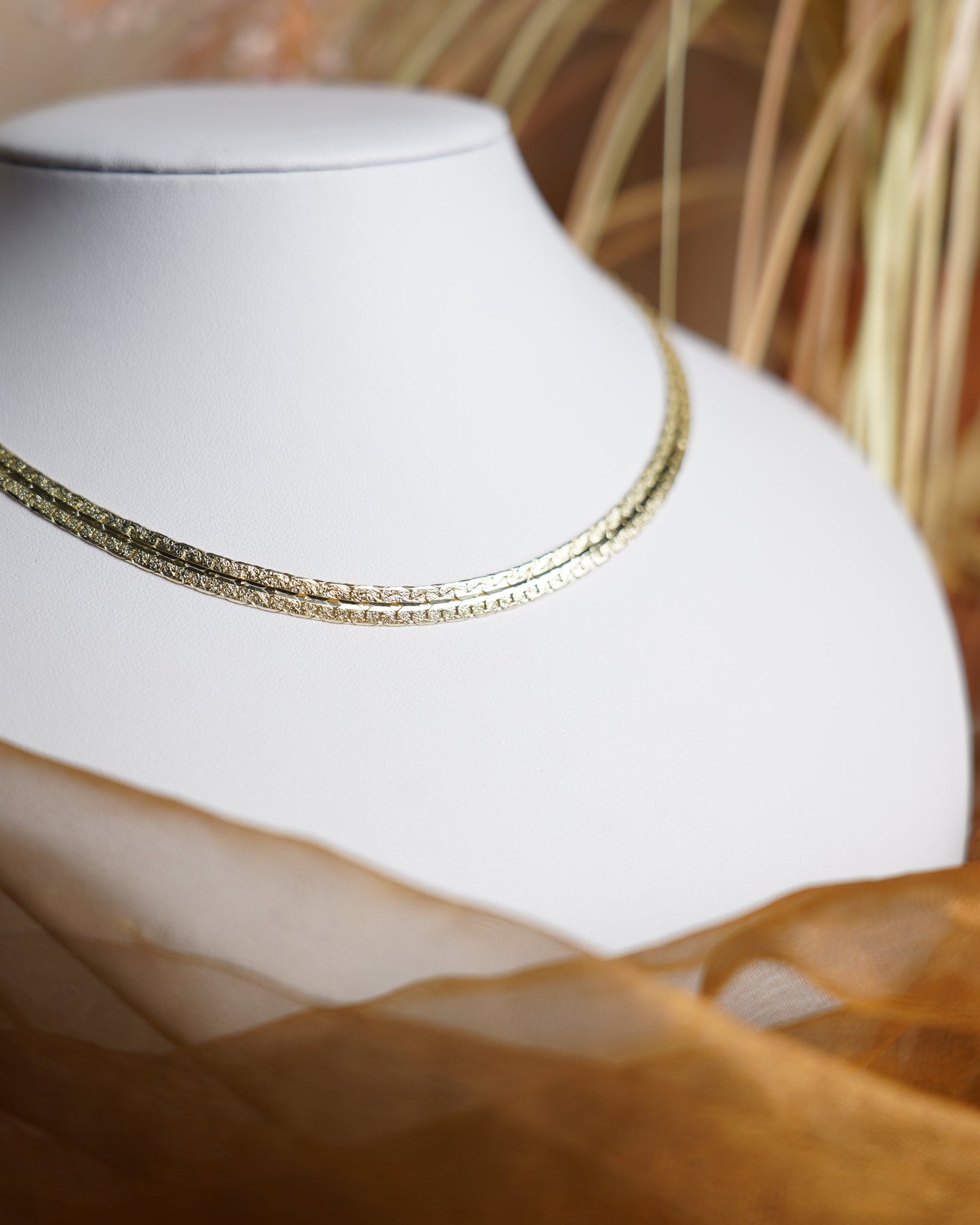 „Golden Trace“ – Kette aus 585/- Gelbgold
