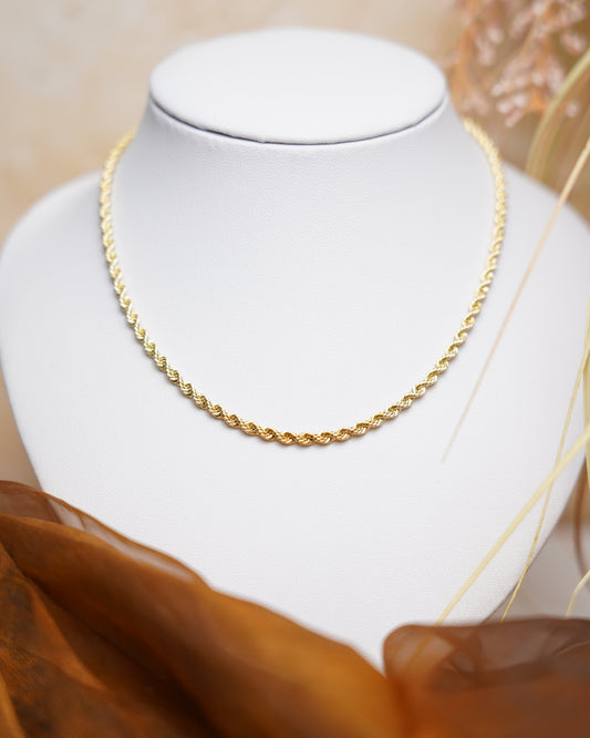„Golden Twist Slim“ – Kette aus 333/- Gelbgold