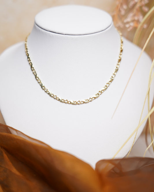 „Lock & Shine“ – Kette aus 333/- Gelbgold