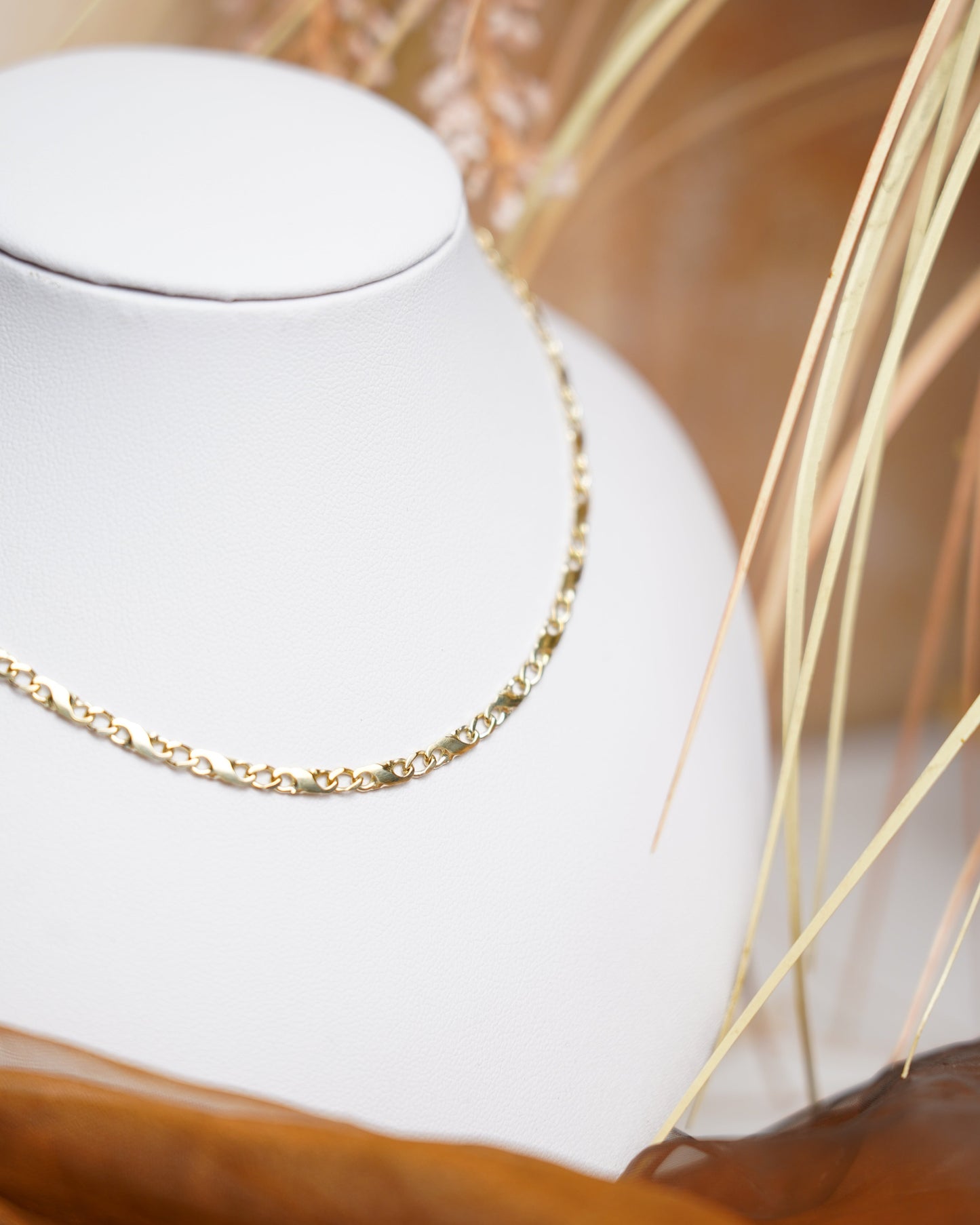 „Lock & Shine“ – Kette aus 333/- Gelbgold