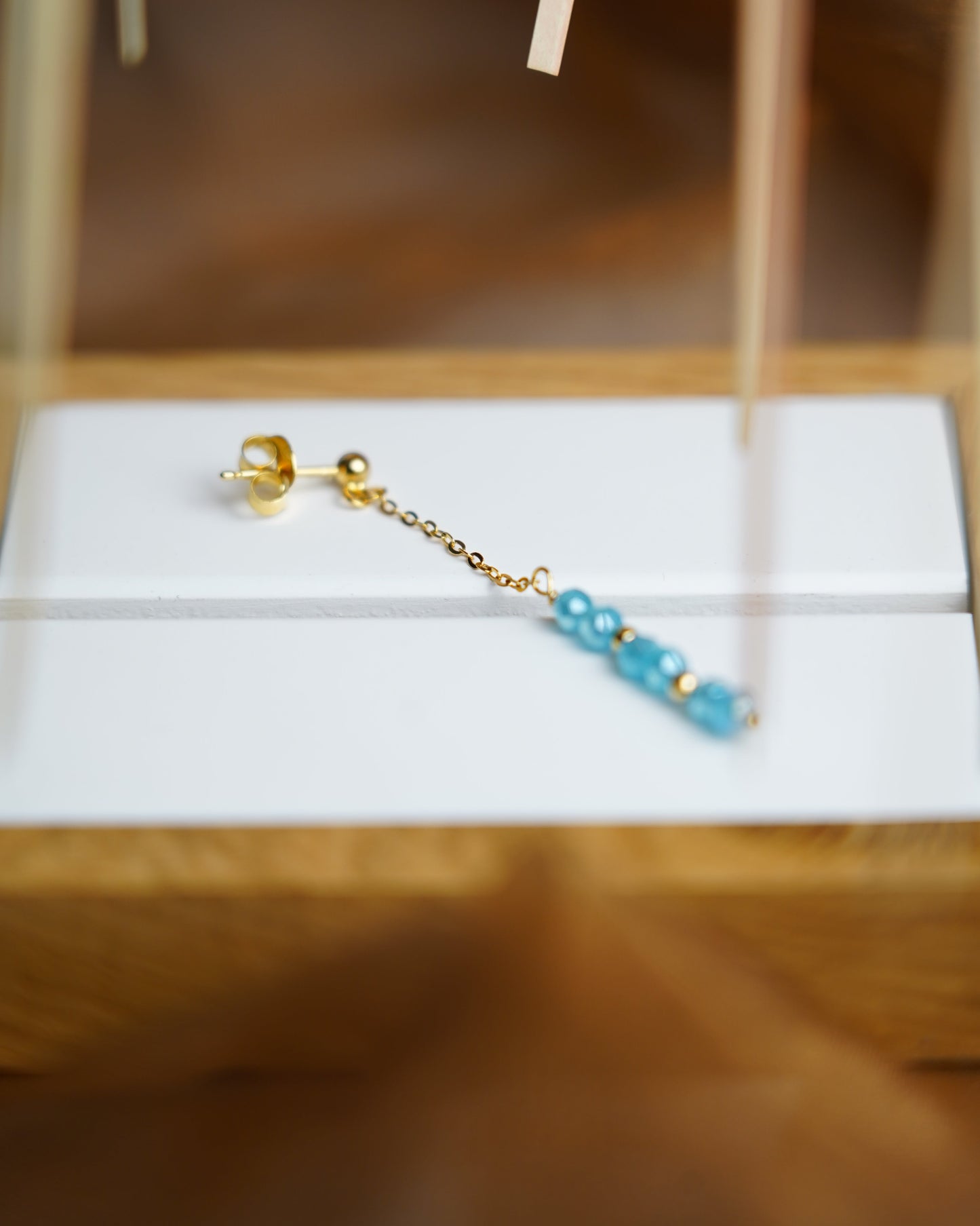 „Lotus Silver Women's Silver Earrings Trendy“ – Ohrringe mit Glaskugeln aus 925/- vergoldetem Silber