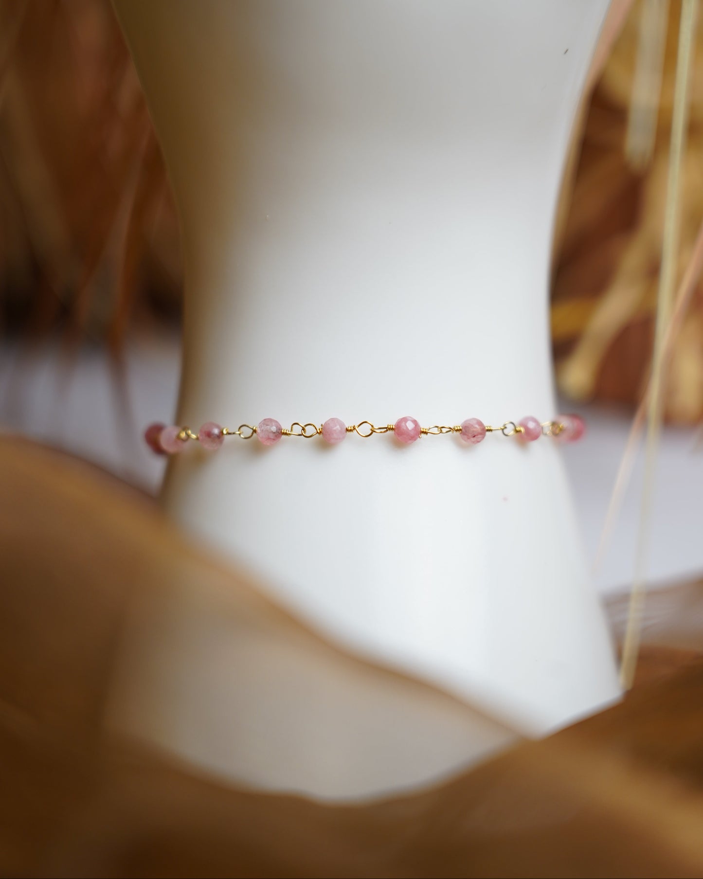 „Lotus Silver Women's Silver Bracelet Trendy“ – Armband mit Glaskugeln aus 925/- vergoldetem Silber