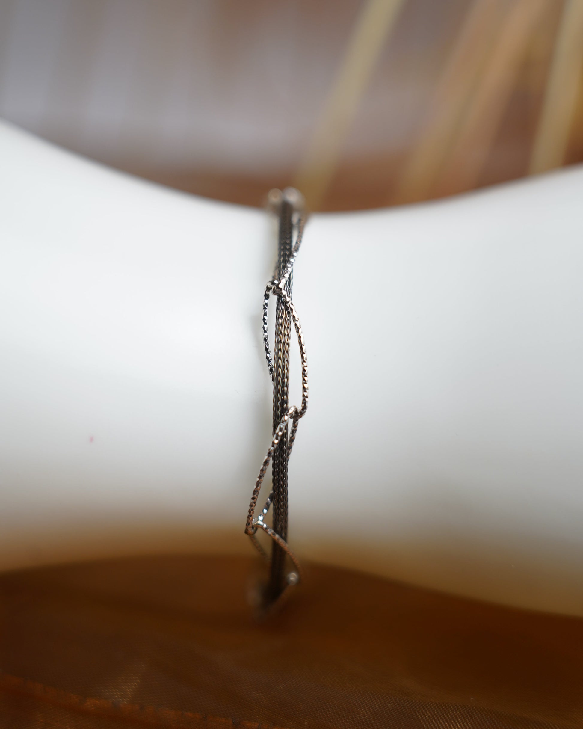 Mesh Flow Armband aus 925 Sterlingsilber mit feinen Silbersträngen
