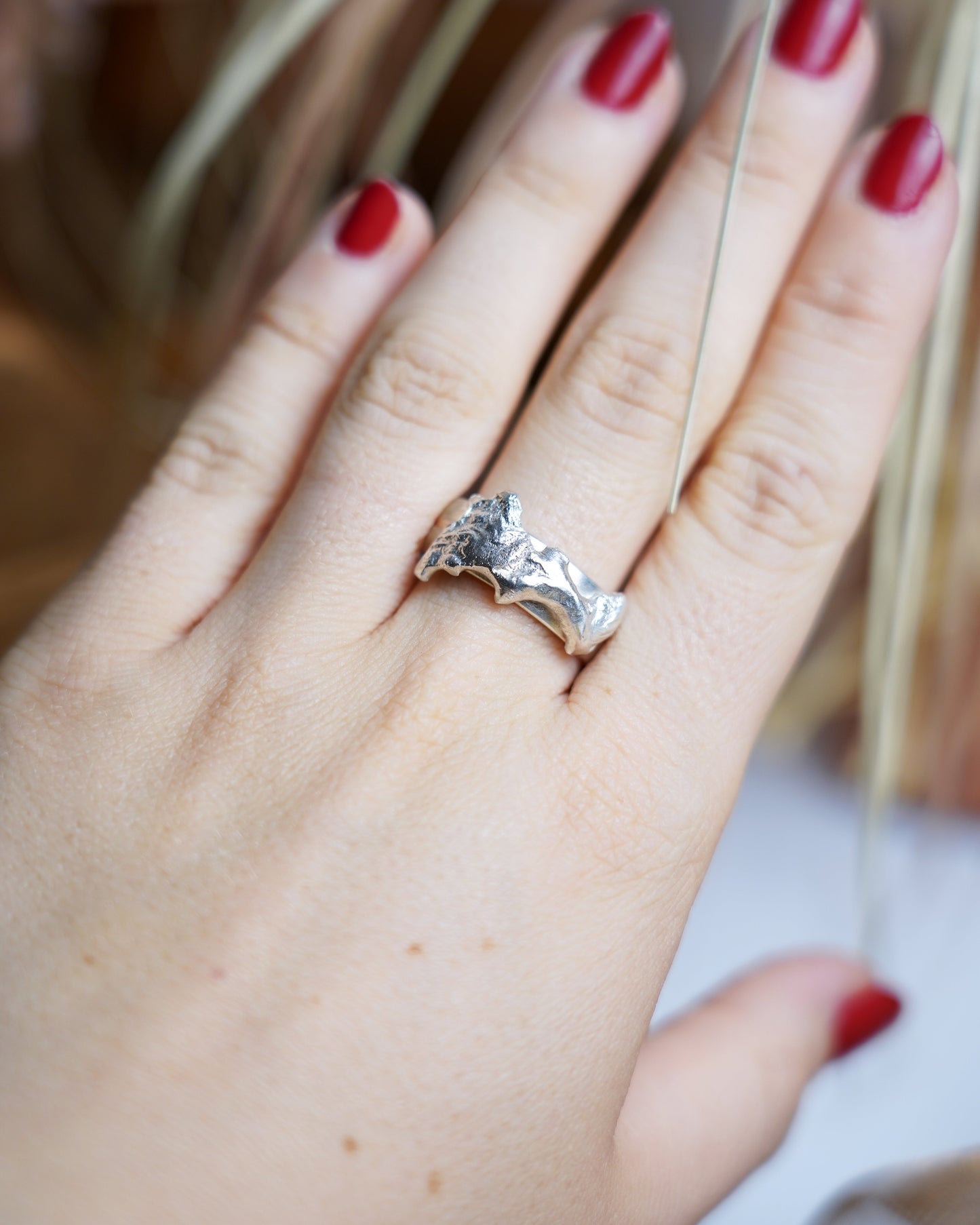 „Mountain Edge“ – Ring aus 925/- Sterlingsilber