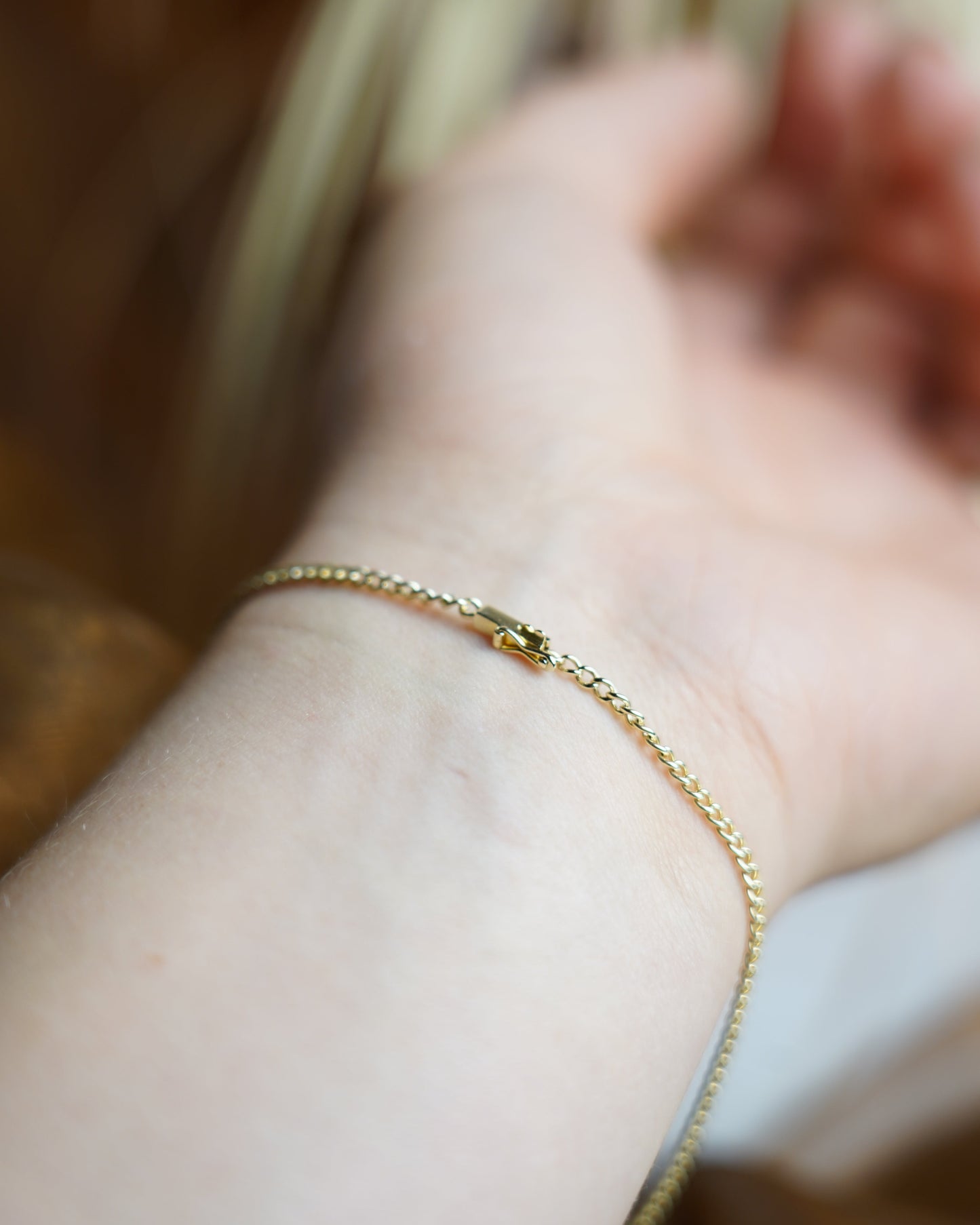 „Pure Line“ – Armband aus 585/- Gelbgold