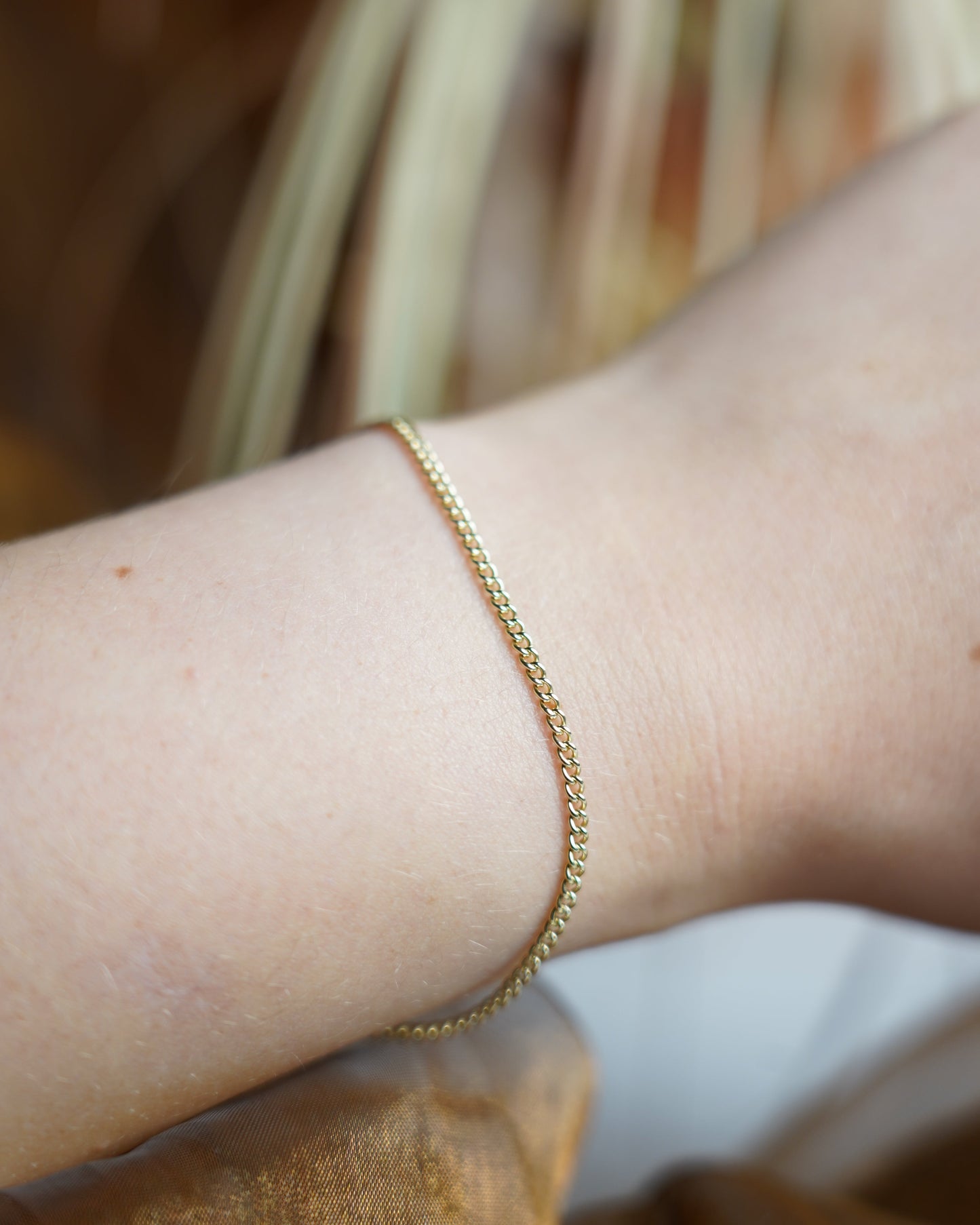 „Pure Line“ – Armband aus 585/- Gelbgold