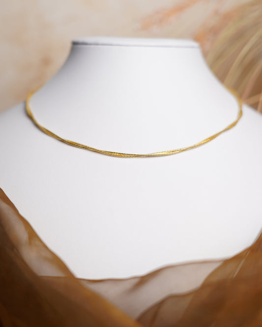 „Pure Line“ – Kette aus 750/- Gelbgold