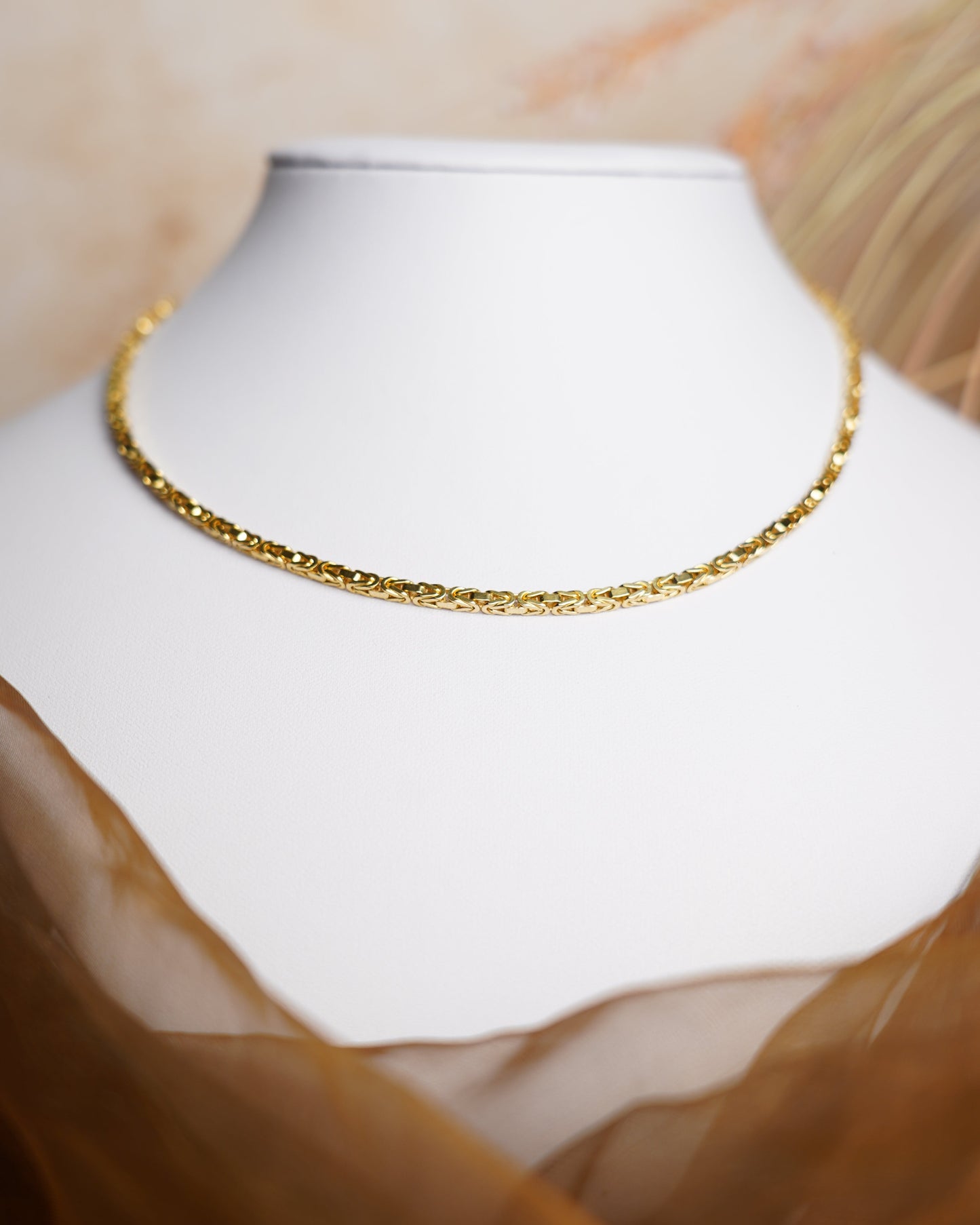 „Royal Flecht“ – Kette aus 585/- Gelbgold
