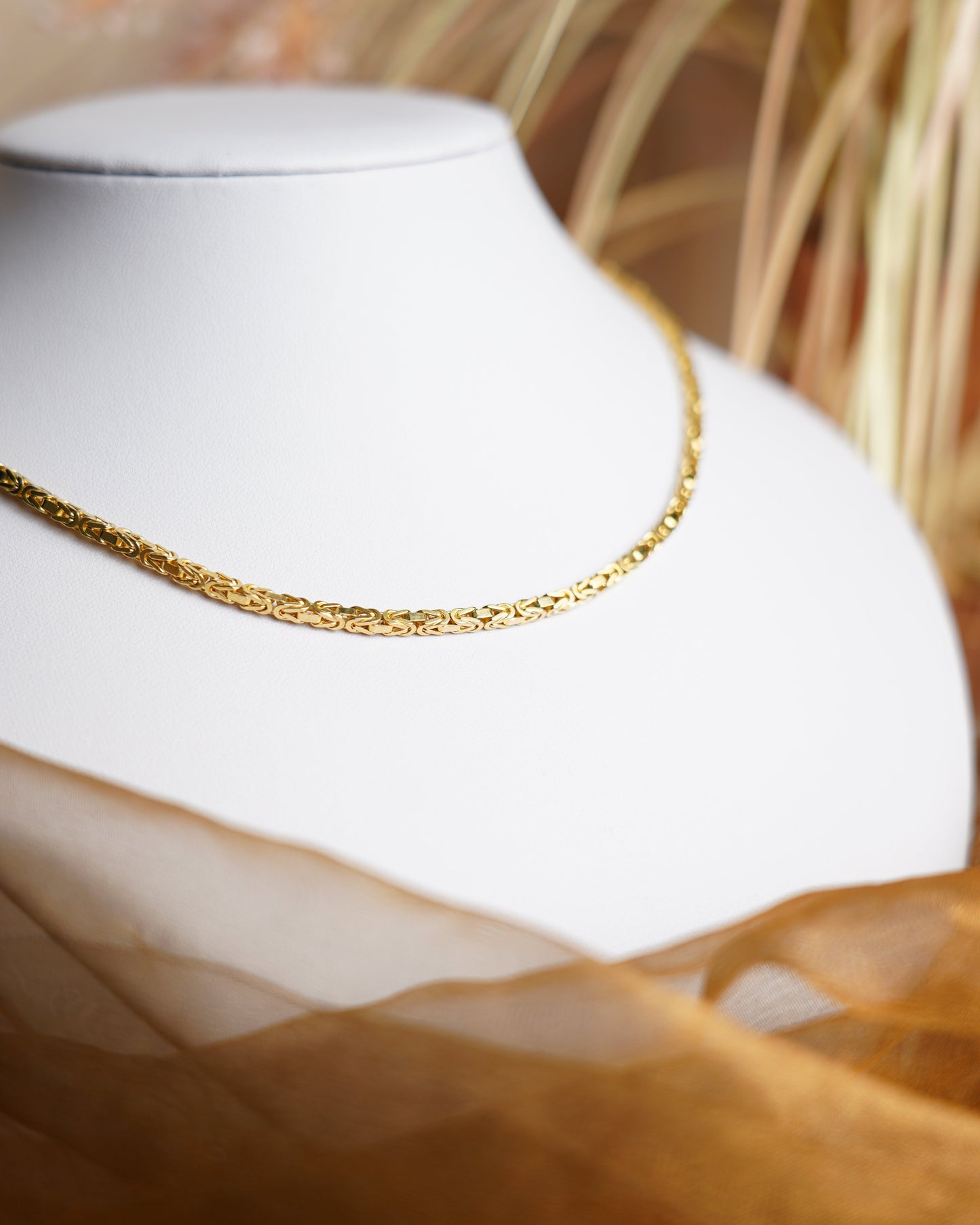 „Royal Flecht“ – Kette aus 585/- Gelbgold