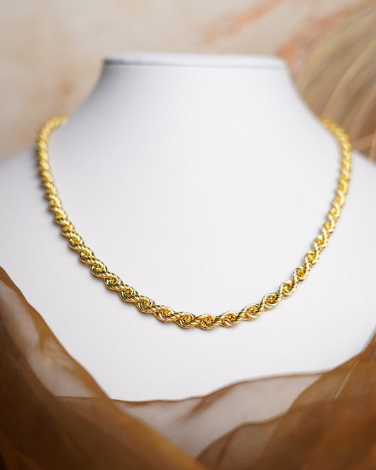 „Golden Twist“ - Kette aus 585/- Gelbgold