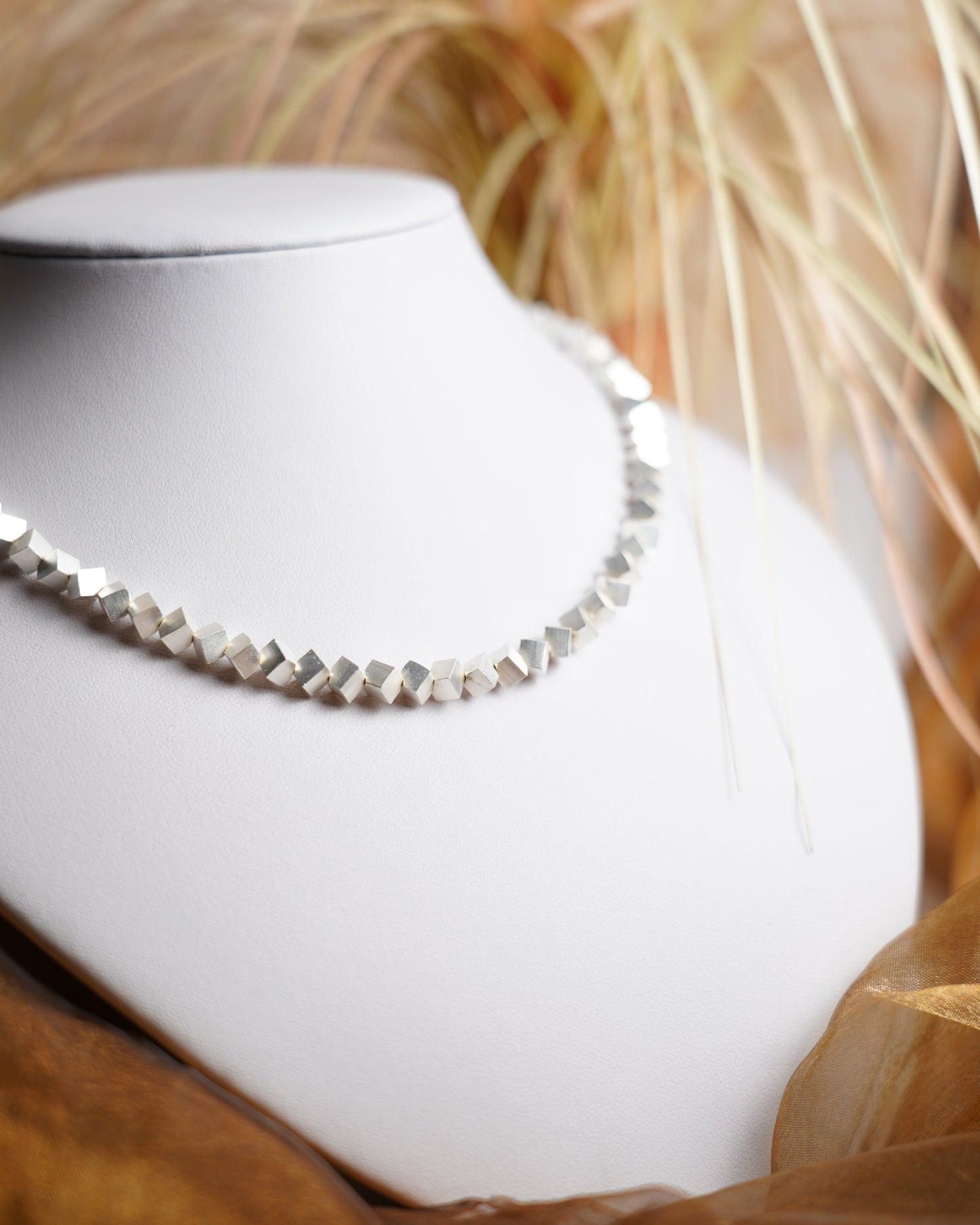 „Silver Cubes“ – Kette aus 925/- Sterlingsilber