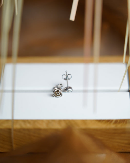 „Silver Rosé“ – Ohrstecker aus 925/- Sterlingsilber