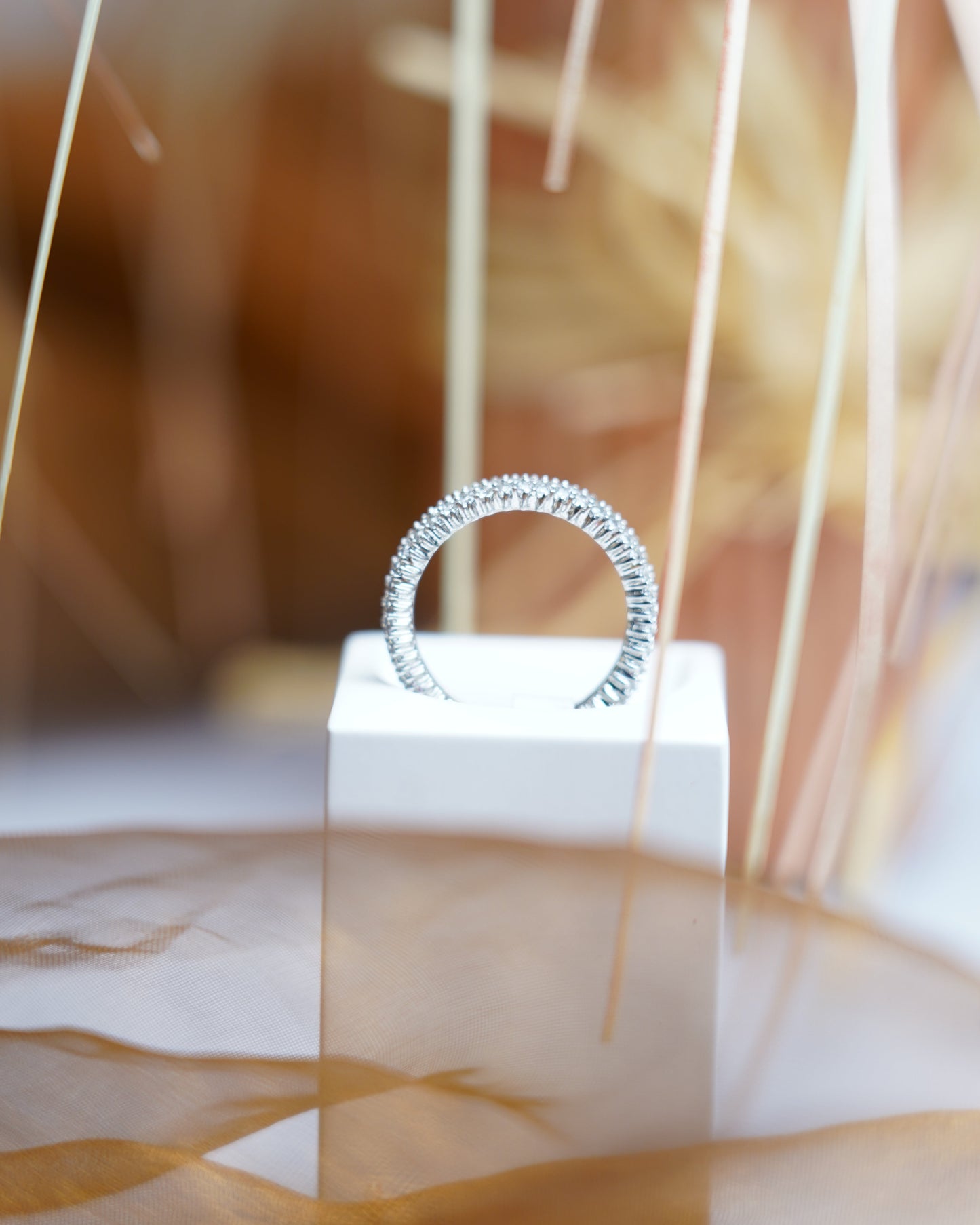 „Triple Shine“ – Ring aus 925/- Sterlingsilber mit Zirkoniasteinen