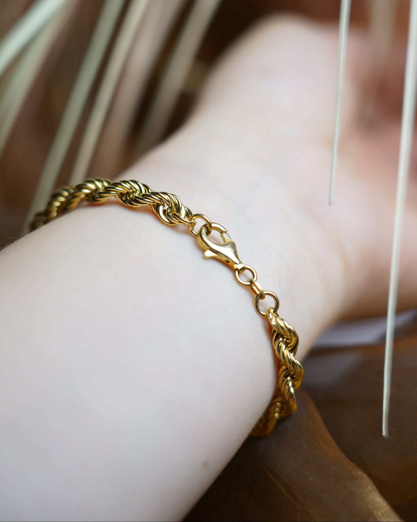 „Golden Twist“ – Armband aus 585/- Gelbgold