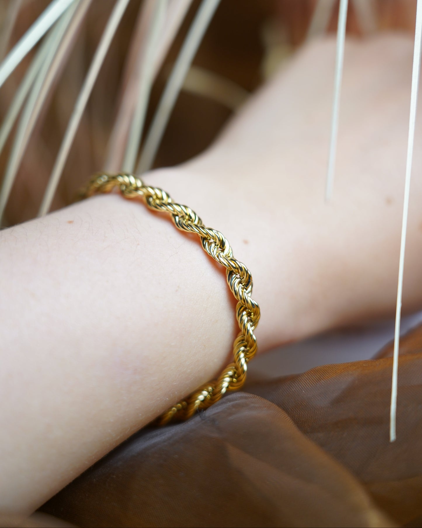 „Golden Twist“ – Armband aus 585/- Gelbgold